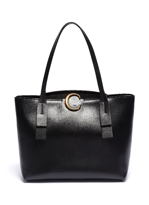 chloe tote bag black