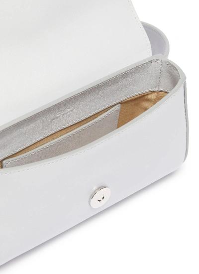 Shop Chloé ' C' Suede Panel Leather Bum Bag In Grey