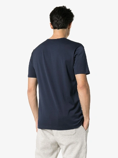 Shop Sunspel Classic Short Sleeve T-shirt In Blue