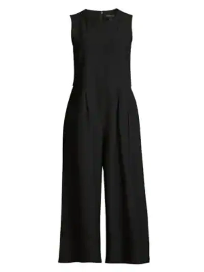 Shop Eileen Fisher Stretch Crepe Jumpsuit In Black