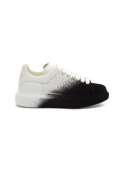 Shop Alexander Mcqueen 'oversized Sneaker' In Flocked Leather