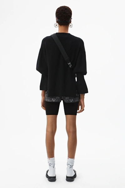 Shop Alexander Wang Mock Neck Pullover In Black