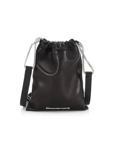Shop Alexander Wang Ryan Leather Belt Bag In Black