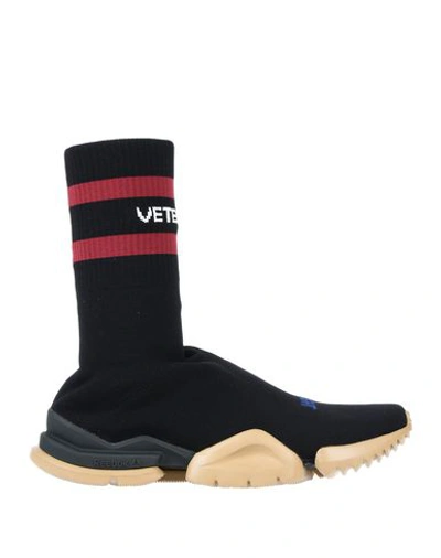 Shop Reebok X Vetements Man Sneakers Black Size 7.5 Textile Fibers
