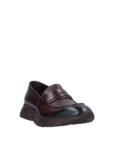 Shop Raparo Loafers In Maroon