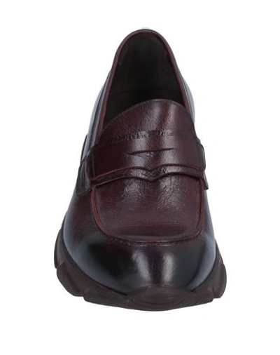 Shop Raparo Loafers In Maroon