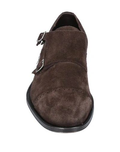 Shop Tagliatore Loafers In Dark Brown