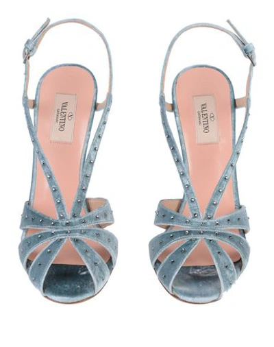 Shop Valentino Sandals In Sky Blue