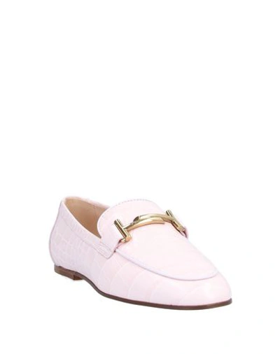 Shop Tod's Loafers In Light Pink