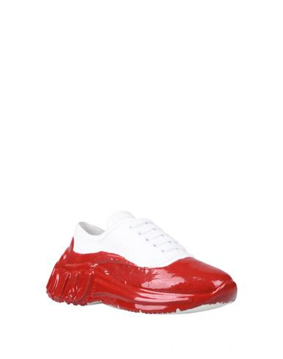 Shop Miu Miu Woman Sneakers Red Size 8 Textile Fibers