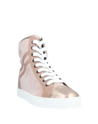 Shop Hogan Rebel Sneakers In Pale Pink