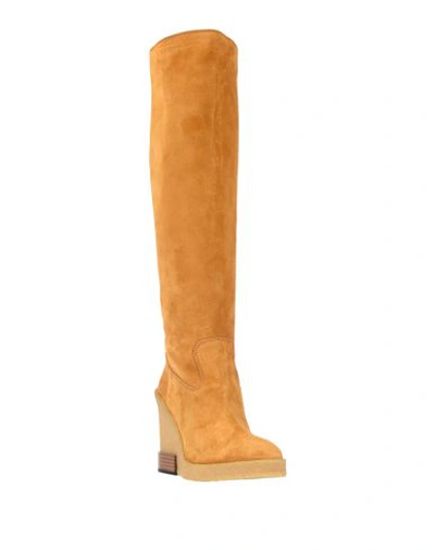 Tod's Knee Boots In Yellow