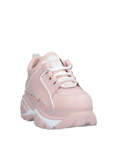 Shop Buffalo Woman Sneakers Pink Size 10 Soft Leather
