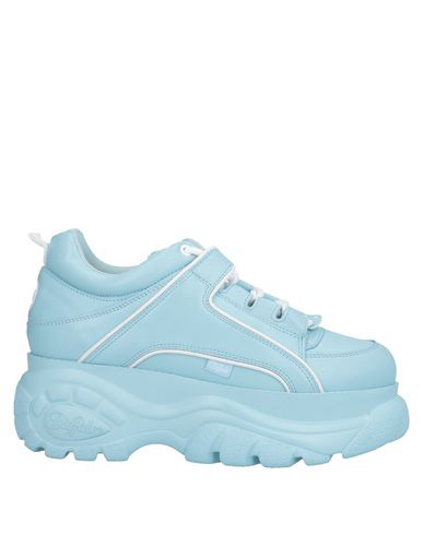 blue platform sneakers