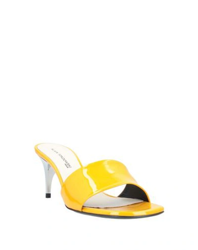 Shop Alain Tondowski Sandals In Yellow