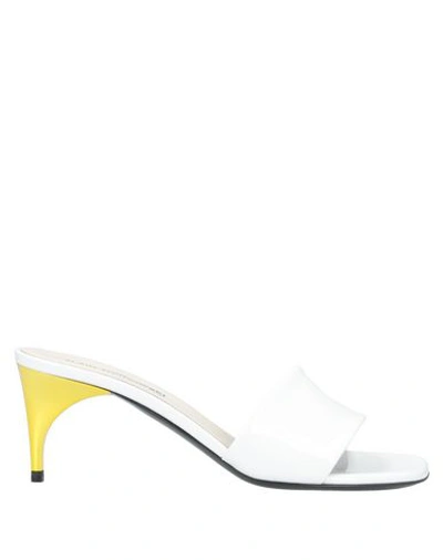 Shop Alain Tondowski Sandals In White