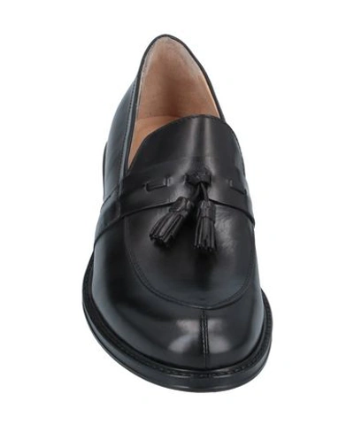 Shop Alberto Guardiani Loafers In Black