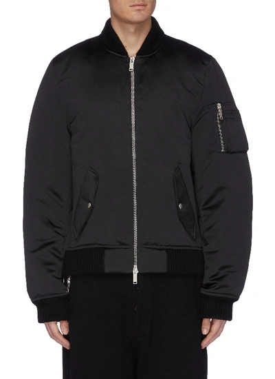 Shop Ben Taverniti Unravel Project Padded Sateen Bomber Jacket