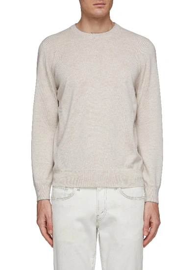 Shop Brunello Cucinelli Cashmere Sweater In Neutral