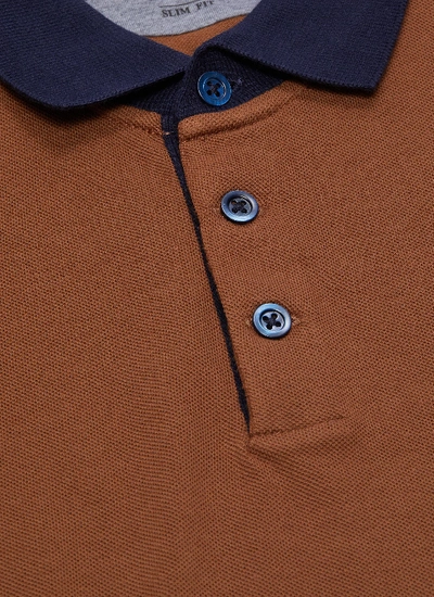 Shop Brunello Cucinelli Colourblock Collar Polo Shirt
