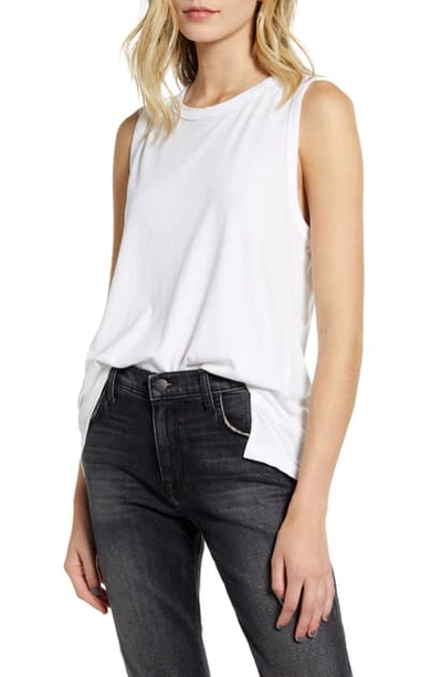 Shop Current Elliott The Muscle Tank Top In Sugar