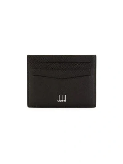 Shop Dunhill Cadogan Leather Card Case In Black