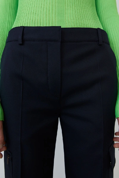Shop Acne Studios Workwear Trousers Dark Navy