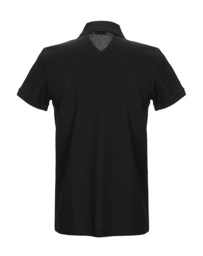 Shop Saint Laurent Polo Shirts In Black
