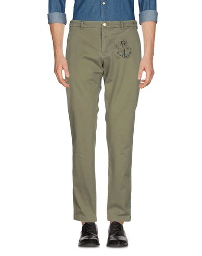 Shop History Repeats Casual Pants In Military Green