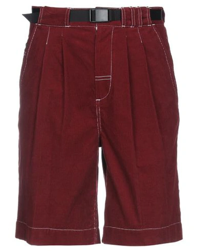 Shop Alexander Wang Shorts & Bermuda Shorts In Maroon