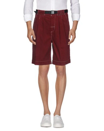 Shop Alexander Wang Shorts & Bermuda Shorts In Maroon