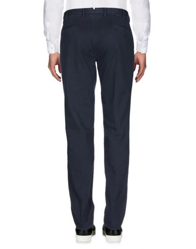 Incotex Navy Blue Stretch-cotton Chinos In Blue