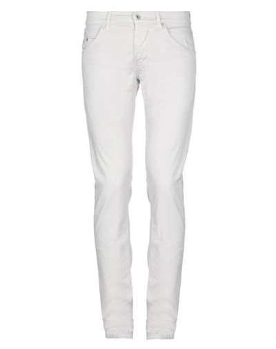 Shop Dondup Casual Pants In Light Grey