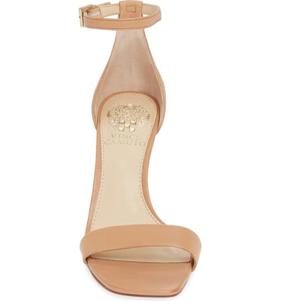Shop Vince Camuto Lauralie Ankle Strap Sandal In Sand Dune Leather