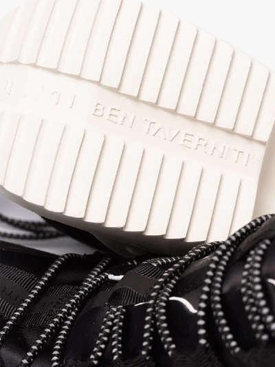 Shop Ben Taverniti Unravel Project Unravel Project Black Drawstring Low Top Sneakers