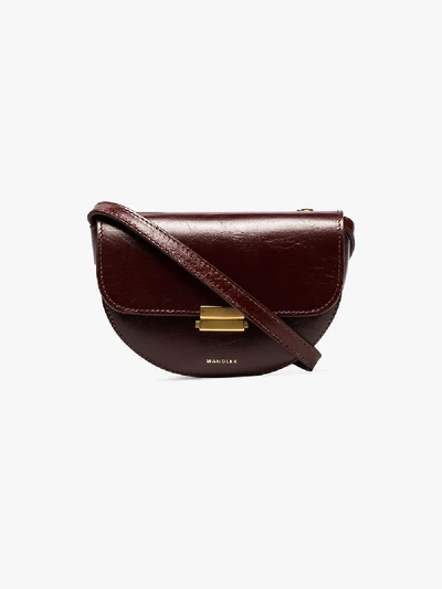 Shop Wandler Brown Anna Small Leather Belt Bag
