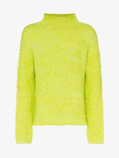 Shop Sies Marjan Bas Turtleneck Wool Jumper In Green