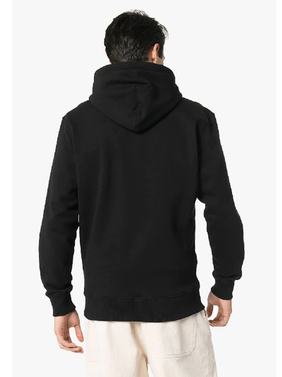 Shop Jw Anderson Embroidered Logo Hoodie In Black