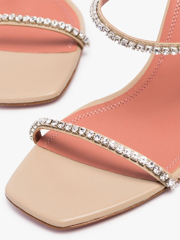 Amina Muaddi X Browns Gilda 95mm Crystal-embellished Sandals In