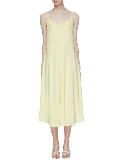Shop Vince Layered Slip Dress In Yellow