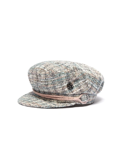 Shop Maison Michel 'new Abby' Tweed Newsboy Cap