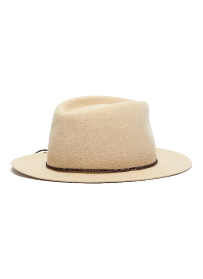 Shop Maison Michel 'andre' Rabbit Furfelt Fedora Hat