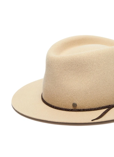 Shop Maison Michel 'andre' Rabbit Furfelt Fedora Hat