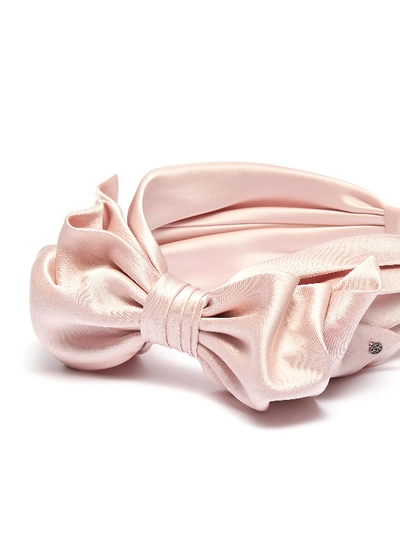 Shop Maison Michel 'betty' Bow Satin Headband