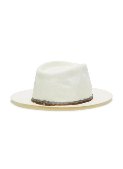Shop Maison Michel 'andré' Straw Fedora Hat