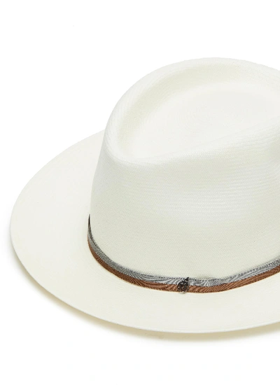 Shop Maison Michel 'andré' Straw Fedora Hat