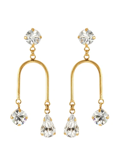 Shop Erickson Beamon 'falling Water' Swarovski Crystal Curved Bar Drop Earrings