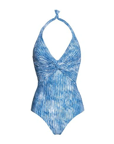 Shop Melissa Odabash One-piece Swimsuits In Blue