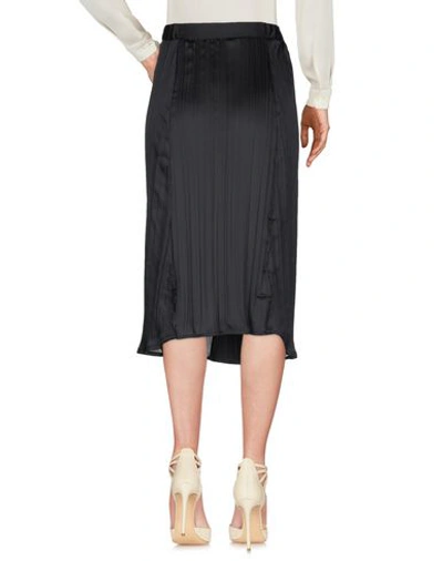 Shop Malloni Midi Skirts In Black