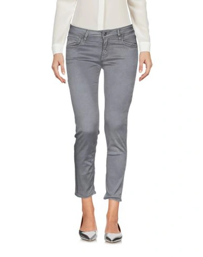 Shop Cycle Woman Cropped Pants Grey Size 31 Lyocell, Cotton, Elastane